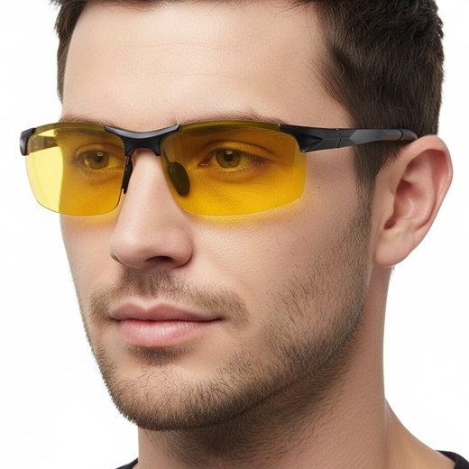 Rozjaśniające okulary do Jazdy Nocą dla kierowców Polaryzacyjne HD EST-612Y-1 ze sklepu Stylion w kategorii Okulary przeciwsłoneczne męskie - zdjęcie 187584098