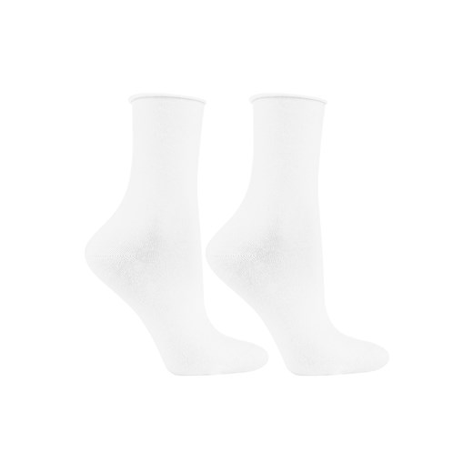 Moraj SMD300-002 Medical skarpety za kostkę, prążkowany ściągacz white ze sklepu kontri.pl w kategorii Skarpetki damskie - zdjęcie 187584199