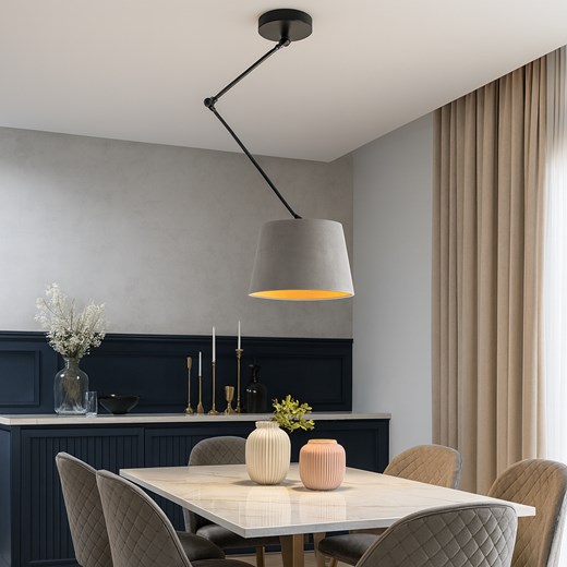 Skandynawska lampa wisząca z regulowanym ramieniem JUMA VELUR ze sklepu Lysne w kategorii Lampy wiszące - zdjęcie 187584467