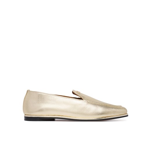 Lordsy Tommy Hilfiger Gold Loafer FW0FW08958 Złoty ze sklepu eobuwie.pl w kategorii Lordsy damskie - zdjęcie 187584657