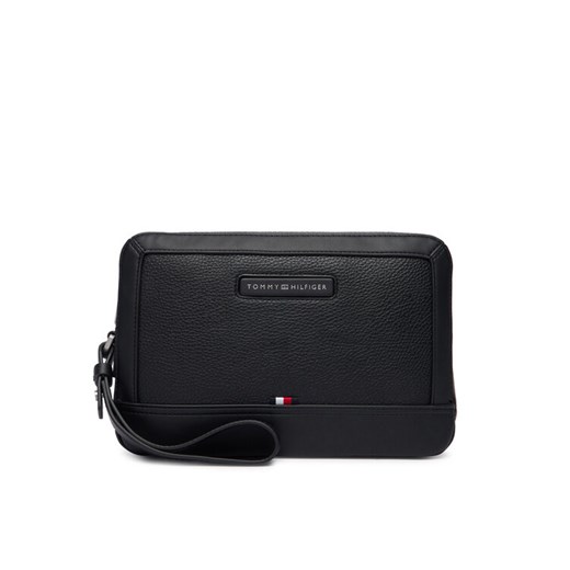 Kosmetyczka Tommy Hilfiger Th Central Pouch AM0AM13953 Czarny ze sklepu eobuwie.pl w kategorii Kosmetyczki - zdjęcie 187584677
