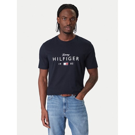Tommy Hilfiger T-Shirt Brand Love MW0MW41455 Granatowy Regular Fit ze sklepu MODIVO w kategorii T-shirty męskie - zdjęcie 187585326