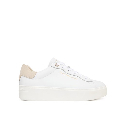 Tommy Hilfiger Sneakersy Chic Platform Cupsole Sneaker FW0FW09021 Biały ze sklepu MODIVO w kategorii Buty sportowe damskie - zdjęcie 187585328