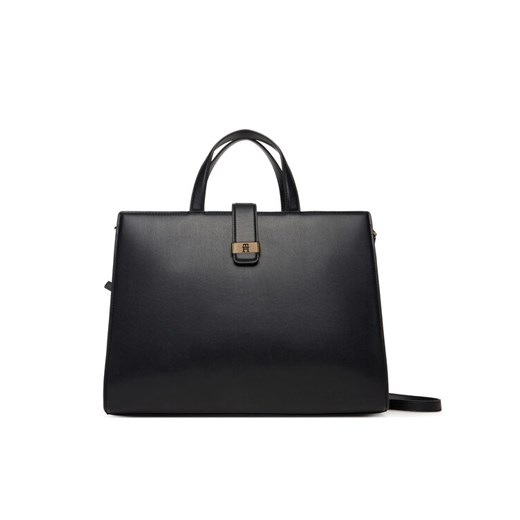 Tommy Hilfiger Torebka Th Heritage Satchel AW0AW18287 Czarny ze sklepu MODIVO w kategorii Torebki damskie - zdjęcie 187585335