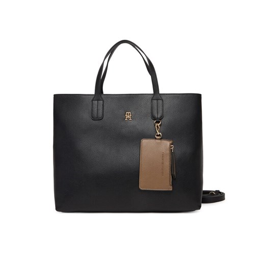 Tommy Hilfiger Torebka Th Icon Satchel AW0AW18122 Czarny ze sklepu MODIVO w kategorii Torebki damskie - zdjęcie 187585379