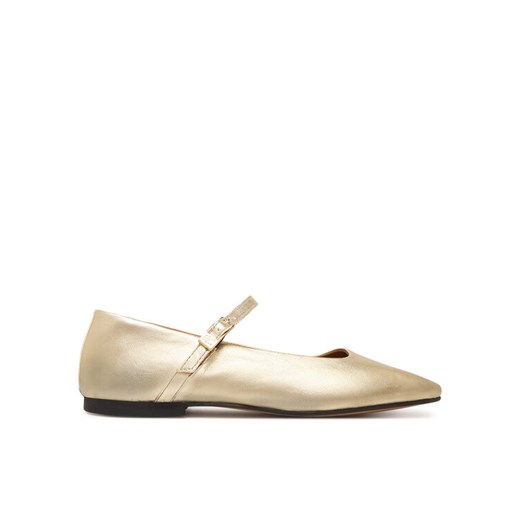 Tommy Hilfiger Baleriny Hilfiger Gold Ballerinas FW0FW09320 Złoty ze sklepu MODIVO w kategorii Balerinki - zdjęcie 187585387