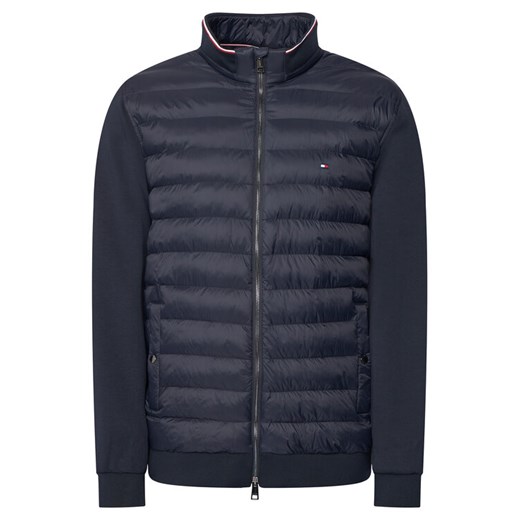 Tommy Hilfiger Kurtka przejściowa Mix Media Ess MW0MW41329 Granatowy Regular Fit ze sklepu MODIVO w kategorii Kurtki męskie - zdjęcie 187585456
