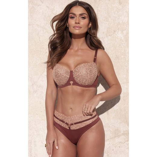 Kinga biustonosz miękki soft Liv II SC-1212, Kolor brązowo-beżowy, Rozmiar 65C, Kinga ze sklepu Primodo w kategorii Biustonosze - zdjęcie 187586309