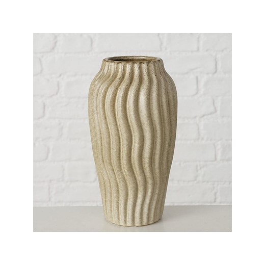 Boltze Wazon &quot;Olas&quot; w kolorze kremowo-brązowym - wys. 17,5 x Ø 10 cm ze sklepu Limango Polska w kategorii Wazony - zdjęcie 187586496