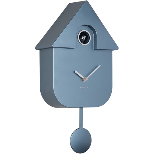Karlsson Zegar ścienny &quot;Cuckoo&quot; w kolorze niebieskim - 21 x 41 x 8,5 cm ze sklepu Limango Polska w kategorii Zegary - zdjęcie 187586525