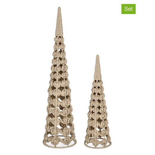 Bizzotto Figurki dekoracyjne (2 szt.) w kolorze beżowym ze sklepu Limango Polska w kategorii Dekoracje - zdjęcie 187586786