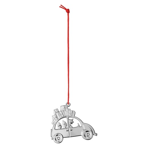 Rosendahl Zawieszka dekoracyjna &quot;Julebil&quot; w kolorze srebrnym - wys. 6,5 cm ze sklepu Limango Polska w kategorii Dekoracje bożonarodzeniowe - zdjęcie 187586906