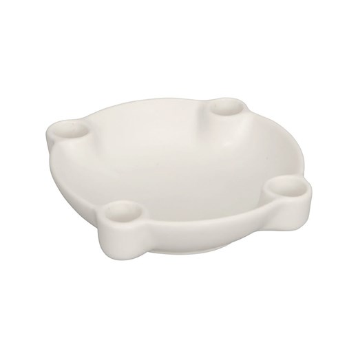 POSIWIO Świecznik w kolorze białym - Ø 18,5 cm ze sklepu Limango Polska w kategorii Świeczniki - zdjęcie 187586985