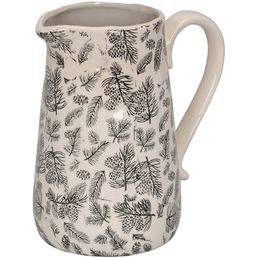 POSIWIO Dzbanek dekoracyjny &quot;Cones&quot; w kolorze beżowo-czarnym - wys. 23,5 cm ze sklepu Limango Polska w kategorii Dekoracje - zdjęcie 187586987