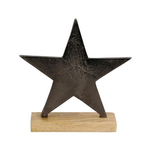 POSIWIO Figurka dekoracyjna &quot;Star&quot; w kolorze brązowym - 21 x 21,5 x 6 cm ze sklepu Limango Polska w kategorii Dekoracje - zdjęcie 187586988