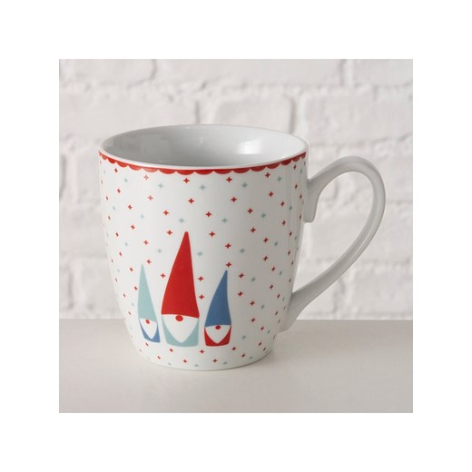 Boltze Kubek jumbo &quot;Remsy&quot; w kolorze biało-czerwono-miętowym - 480 ml ze sklepu Limango Polska w kategorii Naczynia - zdjęcie 187587136