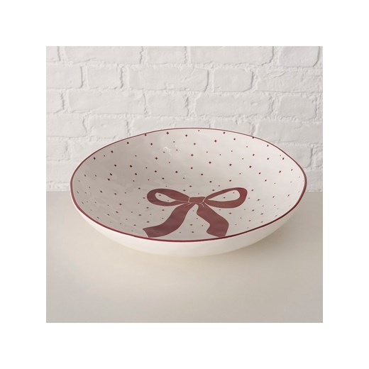 Boltze Miska &quot;Boucle&quot; w kolorze czerwono-białym - Ø 33,5 cm ze sklepu Limango Polska w kategorii Naczynia - zdjęcie 187587139