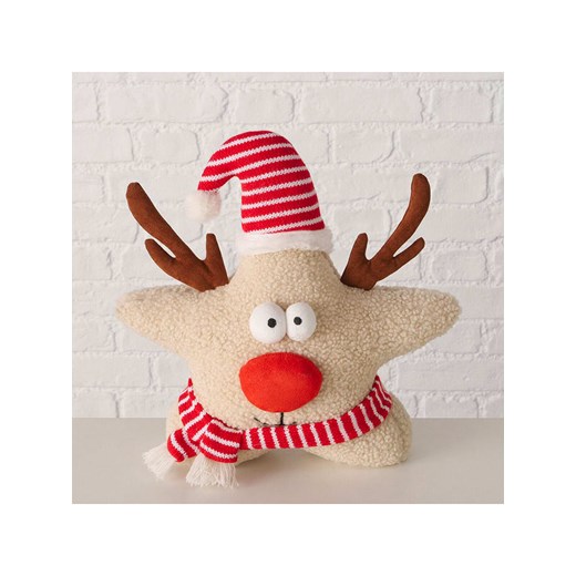 Boltze Stoper &quot;Rudy&quot; w kolorze czerwono-beżowym do drzwi - wys. 31 x Ø 13 cm ze sklepu Limango Polska w kategorii Dom - zdjęcie 187587145