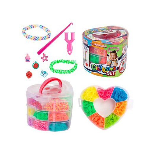 Toi-Toys Zestaw gumek &quot;Heart&quot; do robienia bransoletek - 3+ ze sklepu Limango Polska w kategorii Zabawki - zdjęcie 187587338