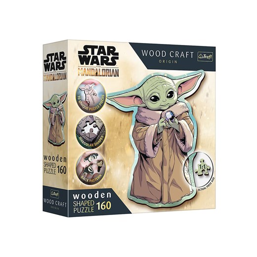 Trefl 160-częściowe drewniane puzzle &quot;Star Wars Mandalorian - Grogu&quot; - 10+ ze sklepu Limango Polska w kategorii Puzzle - zdjęcie 187587376