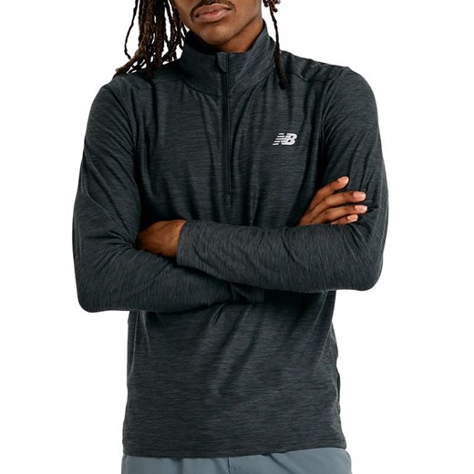 Bluza męska New Balance MT41915BKH - szara ze sklepu streetstyle24.pl w kategorii Bluzy męskie - zdjęcie 187587417