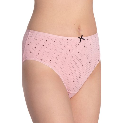 3-pack bawełniane figi damskie L-122BI-65, Kolor czarno-różowy, Rozmiar L, LAMA ze sklepu Intymna w kategorii Majtki damskie - zdjęcie 187587478