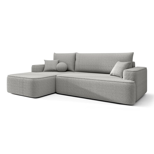 Szary nowoczesny narożnik w kształcie L D8-E73 ze sklepu Edinos.pl w kategorii Narożniki - zdjęcie 187587527