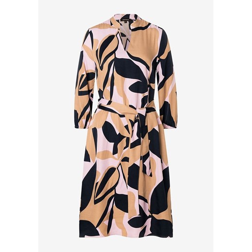 More &amp; More Sukienka w kolorze beżowo-czarno-jasnoróżowym ze sklepu Limango Polska w kategorii Sukienki - zdjęcie 187588308