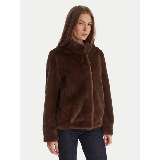 Guess Futro W5BL64 W3920 Brązowy Regular Fit ze sklepu MODIVO w kategorii Futra damskie - zdjęcie 187588696