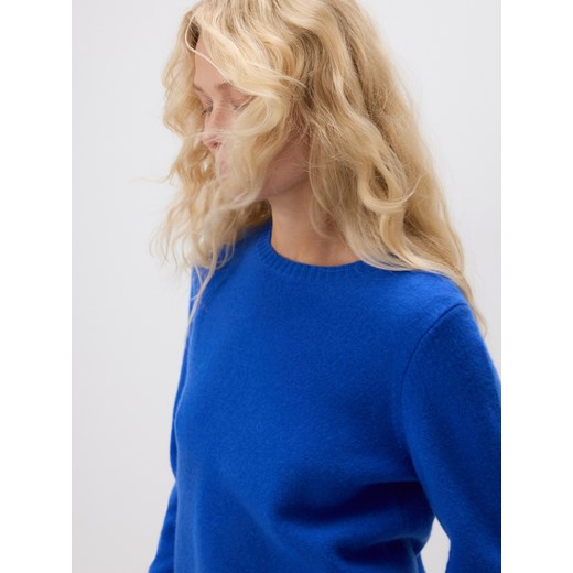Reserved - Wełniany sweter - niebieski ze sklepu Reserved w kategorii Swetry damskie - zdjęcie 187589816