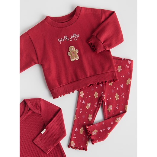 Reserved - Świąteczny komplet - czerwony ze sklepu Reserved w kategorii Komplety niemowlęce - zdjęcie 187589998