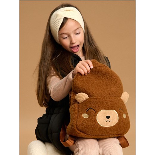 Sinsay - Plecak z motywem misia - brązowy ze sklepu Sinsay w kategorii Plecaki dla dzieci - zdjęcie 187590739