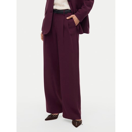 Vero Moda Spodnie materiałowe Michell 10336373 Fioletowy Wide Leg ze sklepu MODIVO w kategorii Spodnie damskie - zdjęcie 187591687