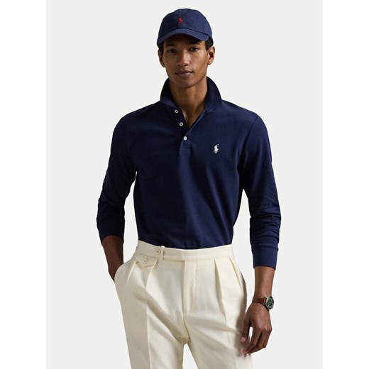 Polo Ralph Lauren Polo 710955081001 Granatowy Slim Fit ze sklepu MODIVO w kategorii T-shirty męskie - zdjęcie 187591707