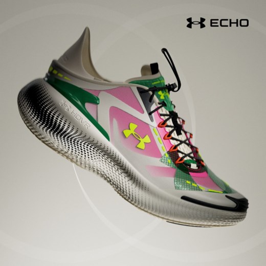 Sneakersy sportowe uniseks Under Armour UA Echo - multikolor ze sklepu Sportstylestory.com w kategorii Buty sportowe męskie - zdjęcie 187592415
