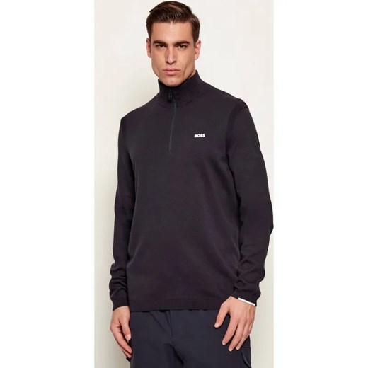 BOSS GREEN Sweter KN_Ever-X QZ | Regular Fit ze sklepu Gomez Fashion Store w kategorii Swetry męskie - zdjęcie 187592638