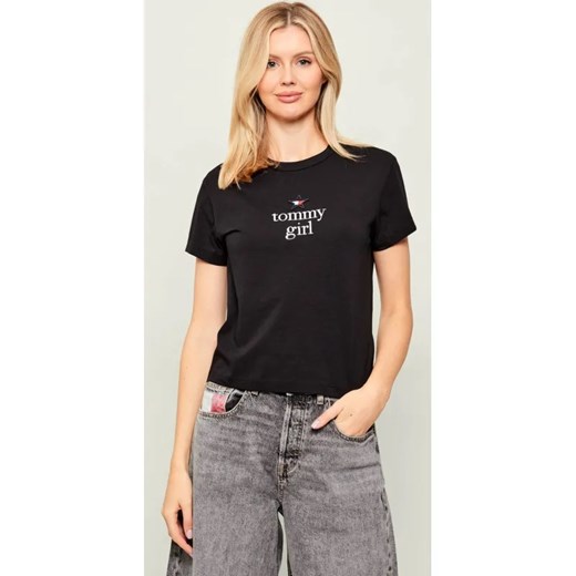 Tommy Hilfiger T-shirt STAR | Regular Fit ze sklepu Gomez Fashion Store w kategorii Bluzki damskie - zdjęcie 187592685