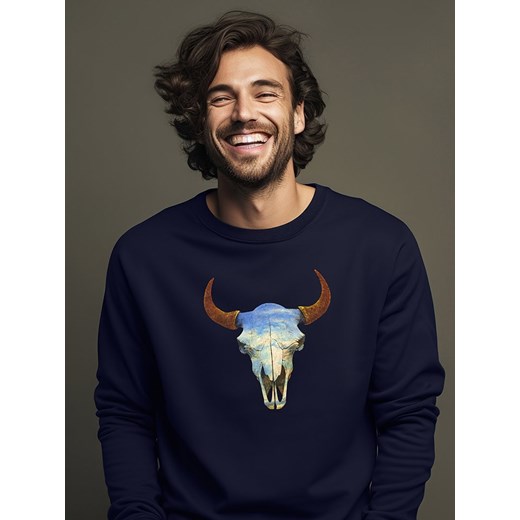 WOOOP Bluza w kolorze granatowym ze sklepu Limango Polska w kategorii Bluzy męskie - zdjęcie 187593489