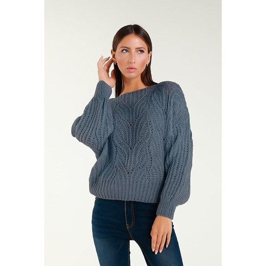 Tamba Sweter w kolorze niebieskim ze sklepu Limango Polska w kategorii Swetry damskie - zdjęcie 187593609
