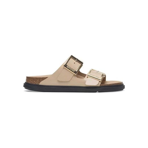 Birkenstock Skórzane klapki &quot;Arizona&quot; w kolorze beżowym ze sklepu Limango Polska w kategorii Klapki damskie - zdjęcie 187593807