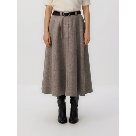 Reserved - Spódnica z wełną - wielobarwny ze sklepu Reserved w kategorii Spódnice - zdjęcie 187594557