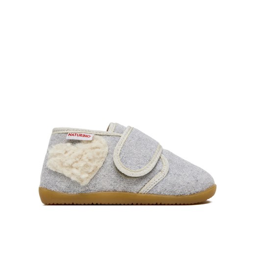 Kapcie Naturino Eppis 4000723-01-0Q03 S Szary ze sklepu eobuwie.pl w kategorii Kapcie dziecięce - zdjęcie 187594797