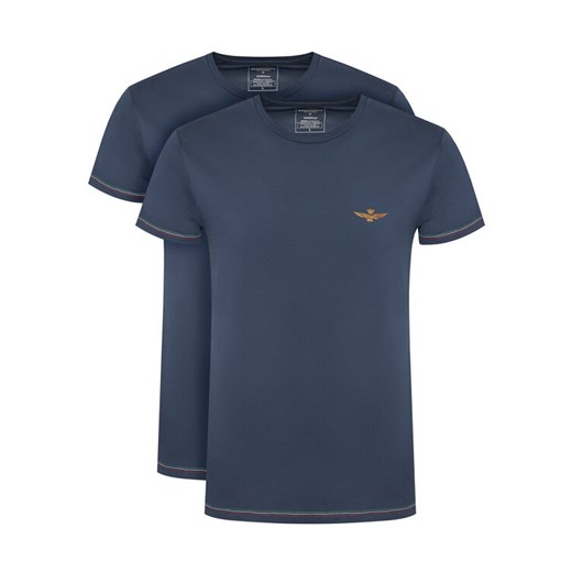 Aeronautica Militare Komplet t-shirtów AM1UTI003B Granatowy Slim Fit ze sklepu MODIVO w kategorii T-shirty męskie - zdjęcie 187594957