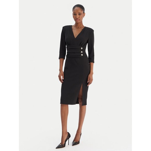 Rinascimento Sukienka koktajlowa CFC0020161002 Czarny Slim Fit ze sklepu MODIVO w kategorii Sukienki - zdjęcie 187594999