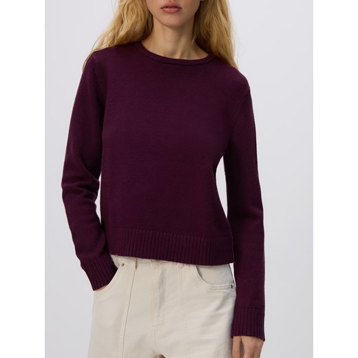 Reserved - Sweter z wiskozą - ciemnofioletowy ze sklepu Reserved w kategorii Swetry damskie - zdjęcie 187595708