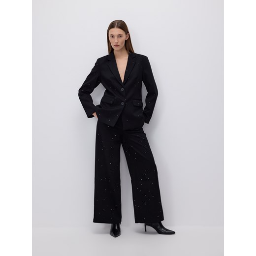 Reserved - Marynarka ze strasem - czarny ze sklepu Reserved w kategorii Marynarki damskie - zdjęcie 187595779