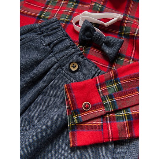 Reserved - Elegancki zestaw z muszką - czerwony ze sklepu Reserved w kategorii Komplety chłopięce - zdjęcie 187595915