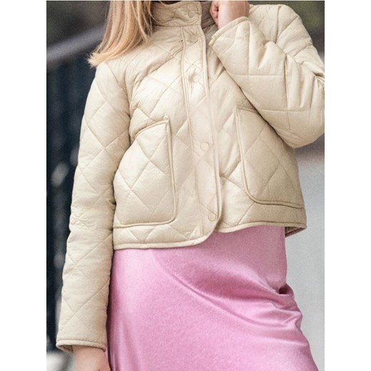 Sinsay - Kurtka pikowana - kremowy ze sklepu Sinsay w kategorii Kurtki damskie - zdjęcie 187597366