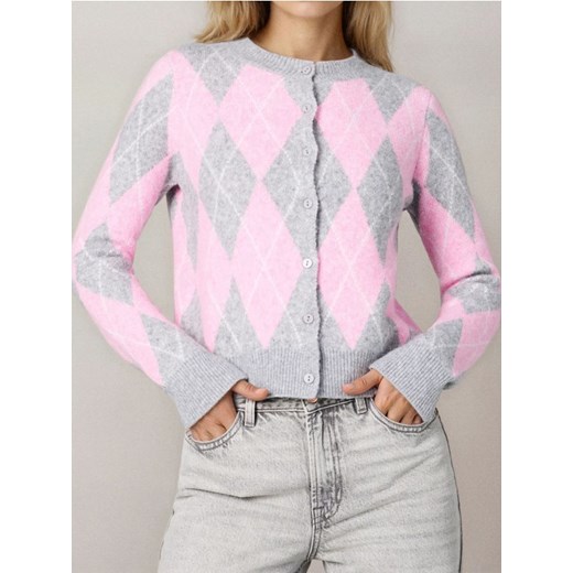 Sinsay - Wzorzysty kardigan - wielobarwny Sinsay S Sinsay