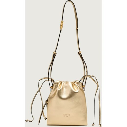 Pinko Skórzany worek SLOUCHY MINI ze sklepu Gomez Fashion Store w kategorii Torebki worki - zdjęcie 187597645